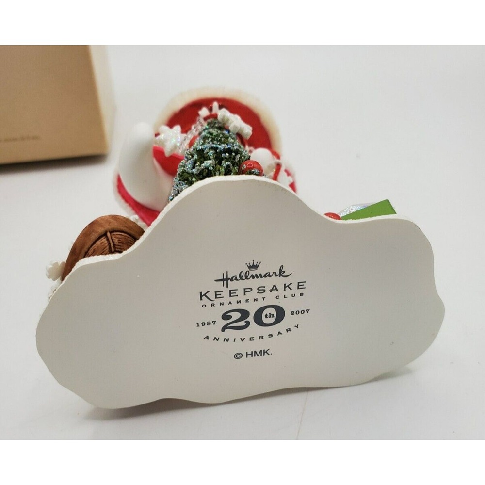 4 Hallmark Keepsake Christmas Ornaments Santa, Snow Lady, Miniature Nativity Lot - Picture 10 of 10